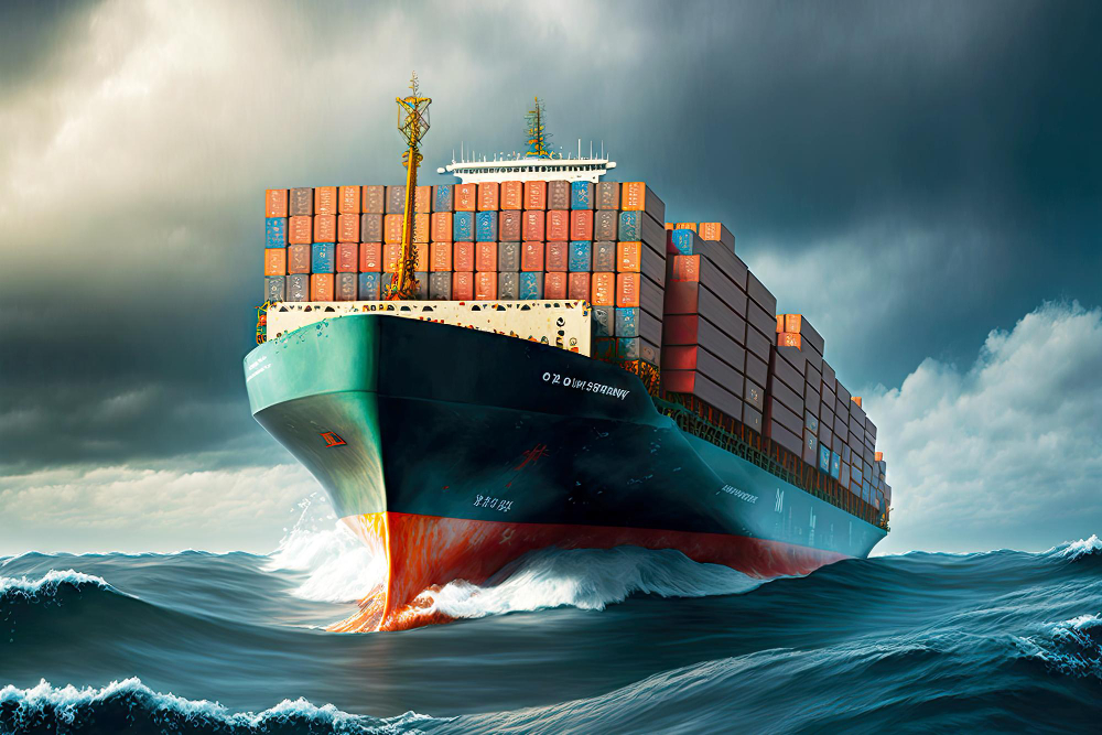 fully-containerladen-cargo-ship-sails-sea